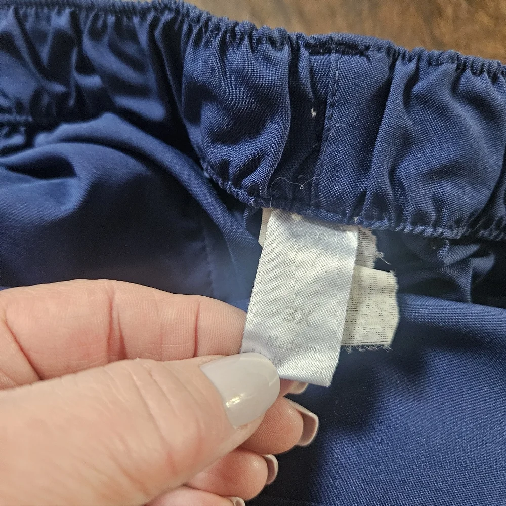 WonderWink Plus Scrub Pants Sz 3x 22 24 Navy Blue #5355.    26b - Picture 2 of 2